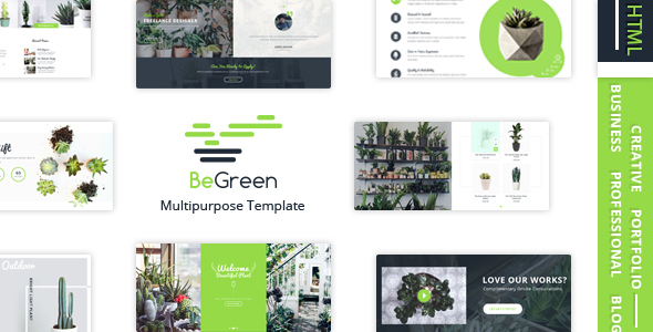 BeGreen - Multi-Purpose Template for Planter - Landscaping- Gardening