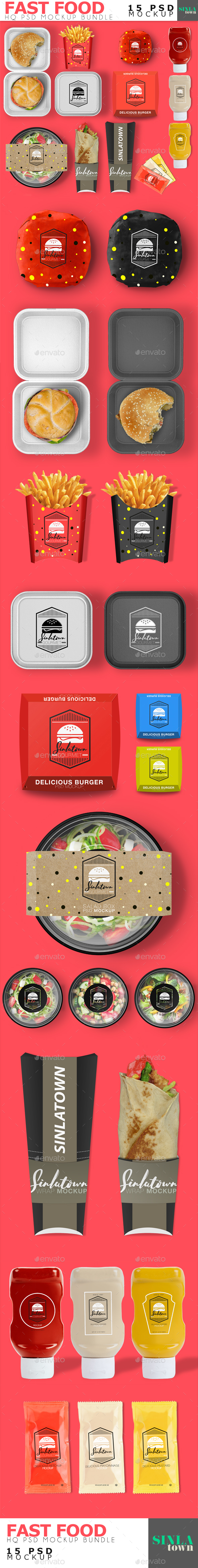 Fast Food Product Mockup Bundle