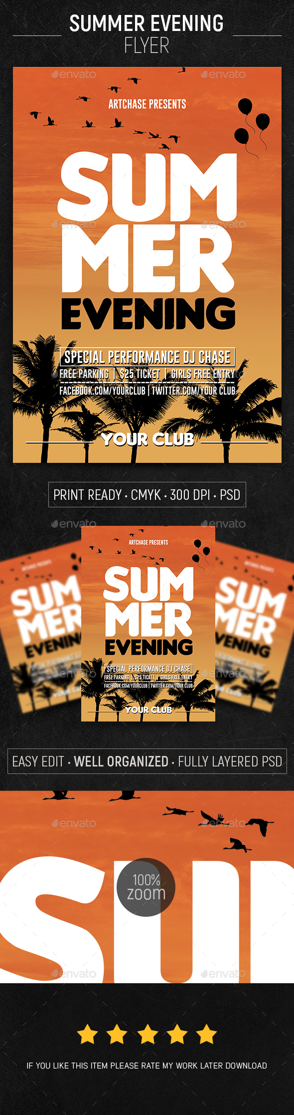 Summer Evening Flyer