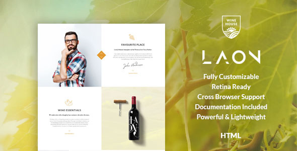 Laon | Wine House, Winery & Wine Shop HTML Template