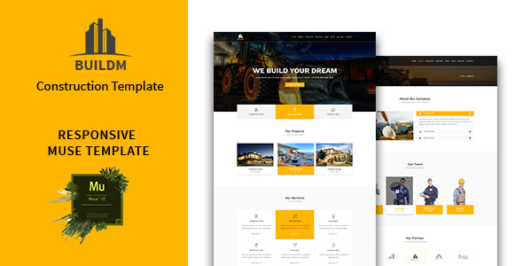 Buildm - Construction Muse Template