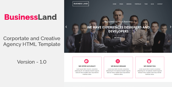 BusinessLand - Corportate and Creative Agency HTML Template