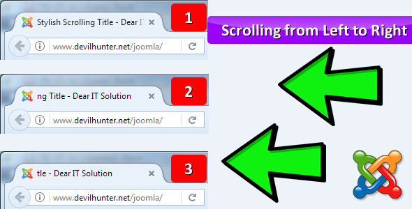 Stylish Scrolling Title - Joomla website's Title ???will ?auto scroll from left to right