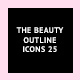 The Beauty Outline Icons 25