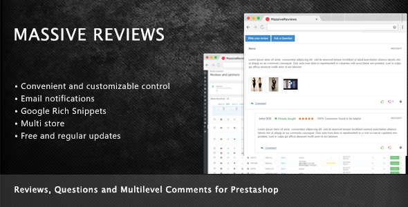 Prestashop Reviews, Questions and Multilevel Comments