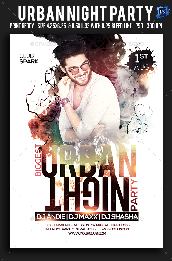 Urban Night Party Flyer