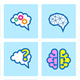 Brain Icon Set