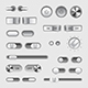 Toggle Switch Buttons Vector Set