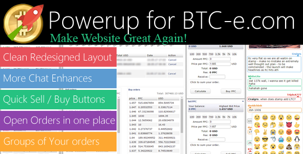 Powerup for BTC-e.com - Make Website Great Again: Standard