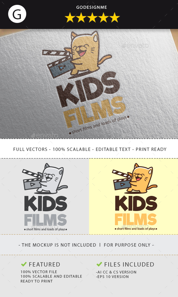 Kids Film Maker Logo Design