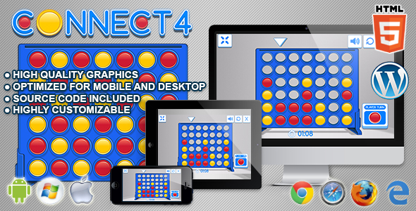 Connect 4 - HTML5 Logic Game