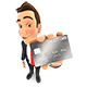 3D Businessman Credit Card