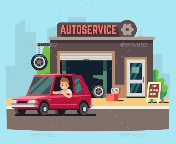 Car Service Station or Repair Garage