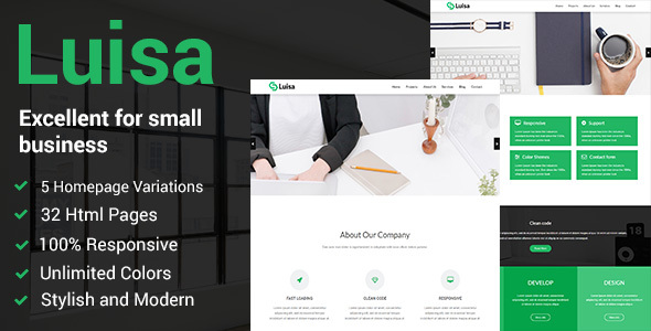 Luisa – Responsive HTML5 Template