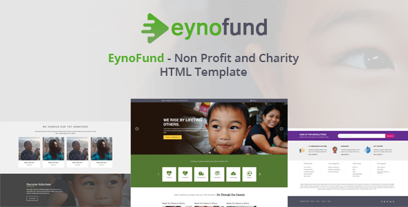 EynoFund - Nonprofit and Charity HTML Template