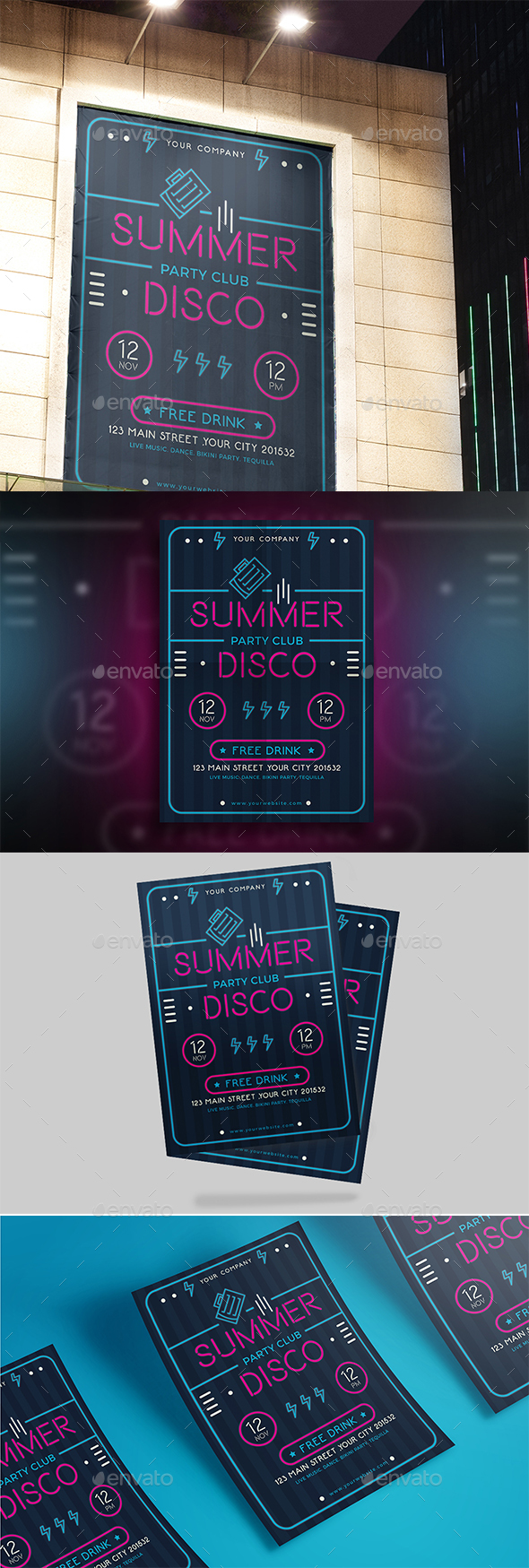 Summer Neon Flyer