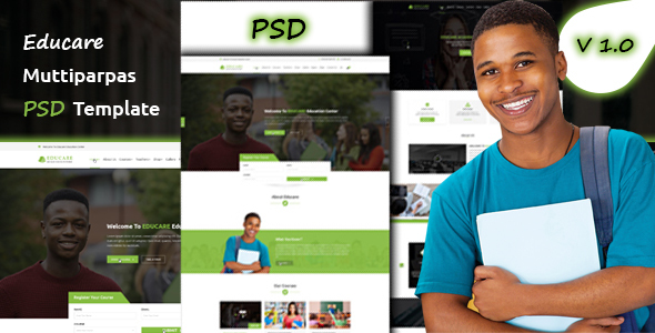 Educare Education PSD Template
