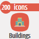 200 Building Flat Rounded