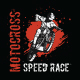 Motocross Speed Race Tshirt Design
