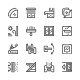 Set Line Icons of Window