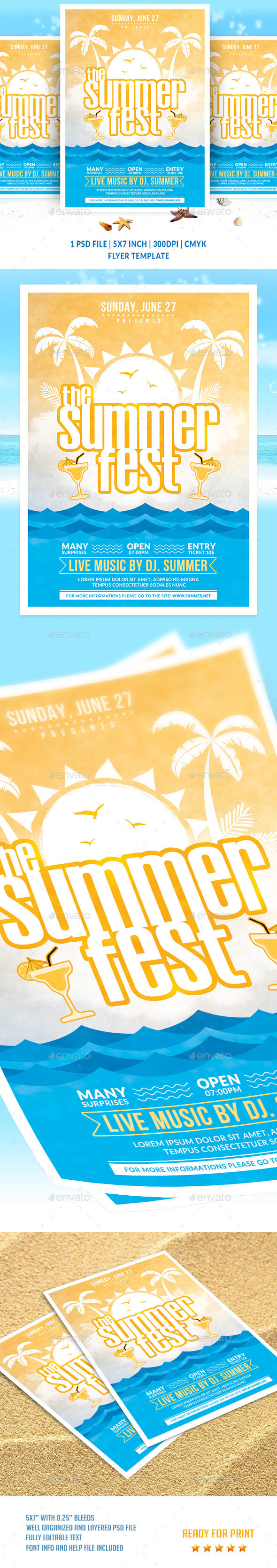 The Summer Fest Flyer Template