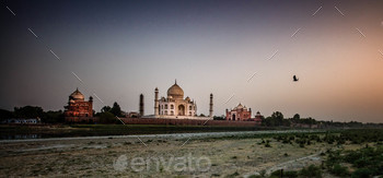 panoramic Taj Mahal