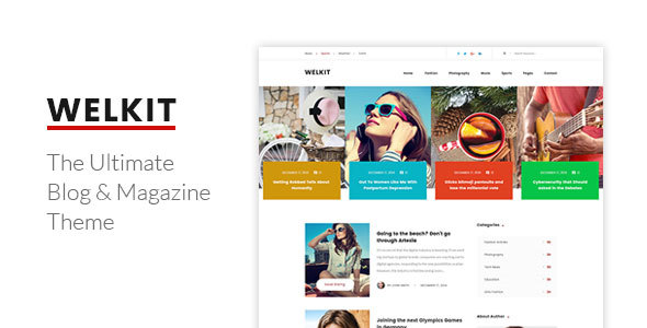 Welkit - Responsive Blog & Magazine Theme