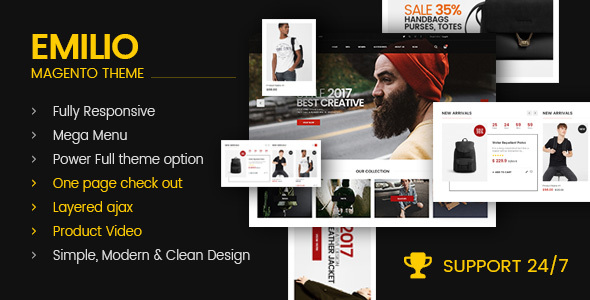 Emilio - Multi-Purpose Premium Responsive Magento 2 Theme