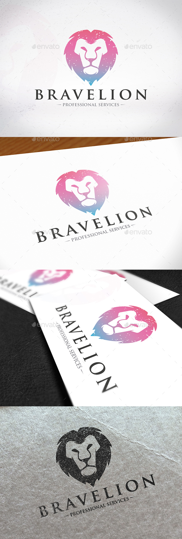 Brave Lion Logo Design