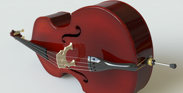 Upright Bass (Double Bass, Contrabass) - 3DOcean Item for Sale