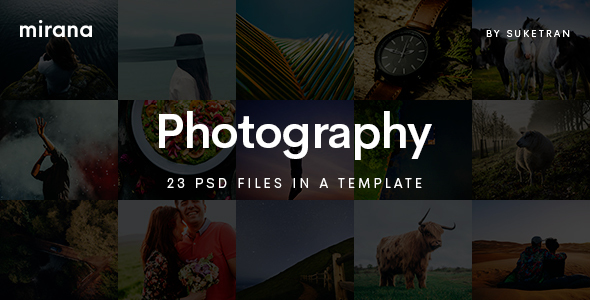Mirana - Creative Photography PSD Template