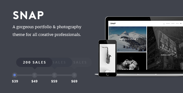 SNAP - Creative Portfolio / Photography WordPress Theme