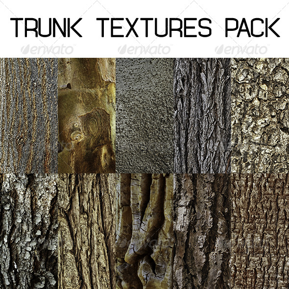 10 Bark Texture Pack - 3DOcean Item for Sale