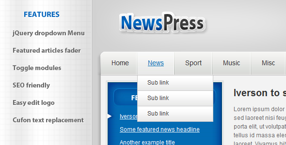 NewsPress - HTML