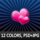 12 Valentine hearts backgrounds 12 Valentine hearts backgrounds - GraphicRiver Item for Sale