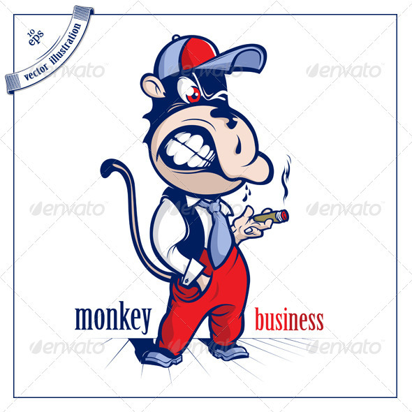 Cartoon Monkey Character | GraphicRiver