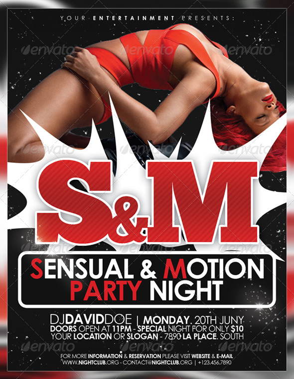 Sensual & Motion Party Flyer Sensual & Motion Party Flyer
