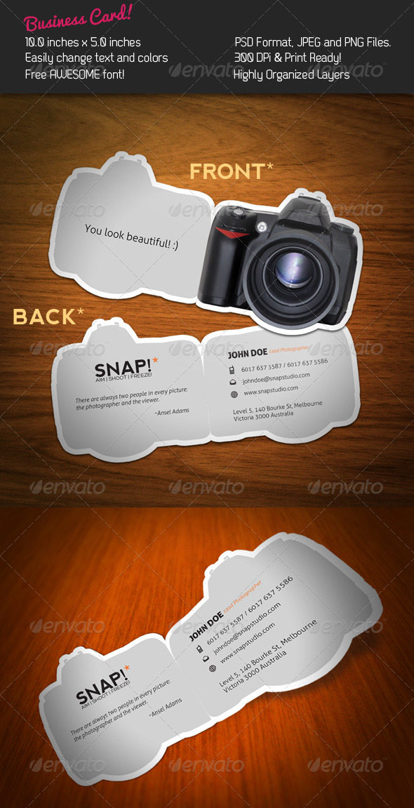 SNAP! Business Card - Industry Specific Business Cards