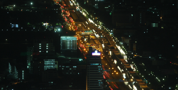 City traffic time lapse zoom 1 City traffic time lapse zoom 1