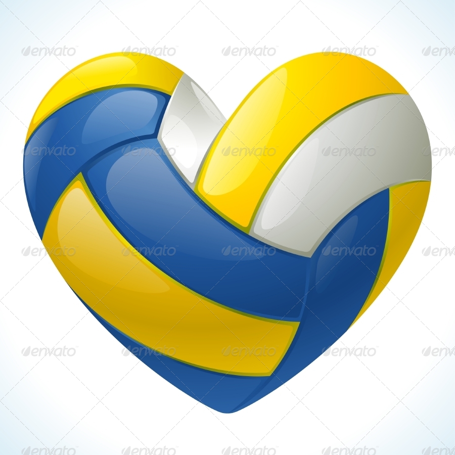 volleyball heart clipart - photo #39