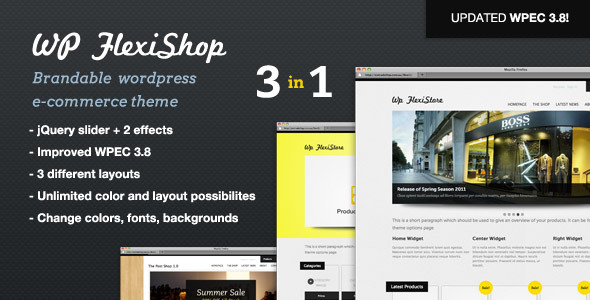 WP FlexiShop - A Versatile WP E-Commerce Theme - ThemeForest Item for Sale