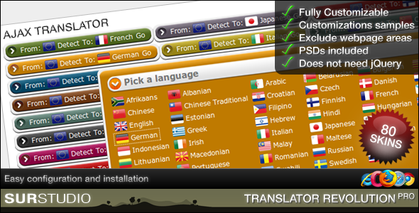 Ajax Translator Revolution Pro