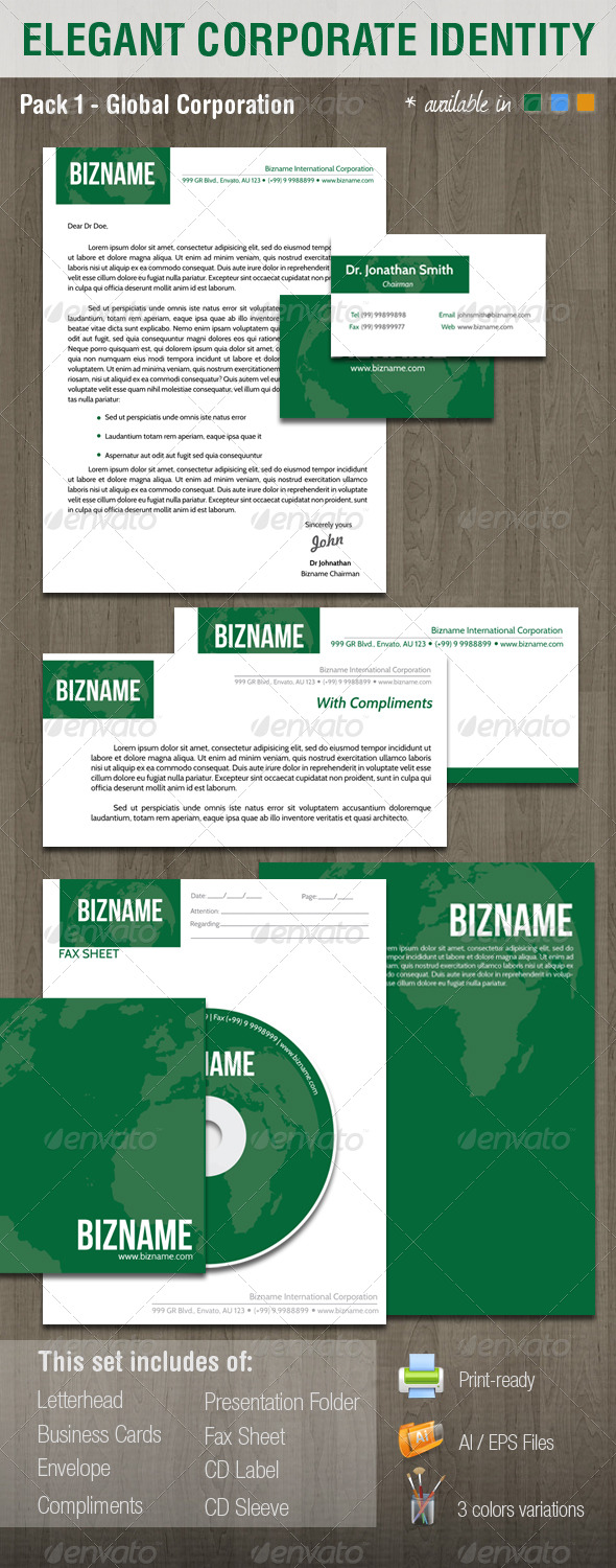 Elegant Corporate Identity System V1 Elegant Corporate Identity System V1
