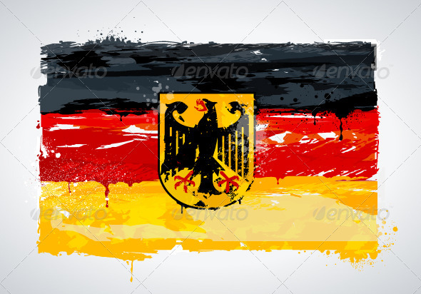 Grunge Germany national flag