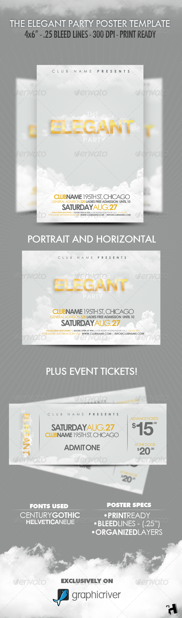 The Elegant Party Flyer Template The Elegant Party Flyer Template