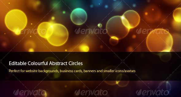 Colourful Abstract Circles - Abstract Backgrounds