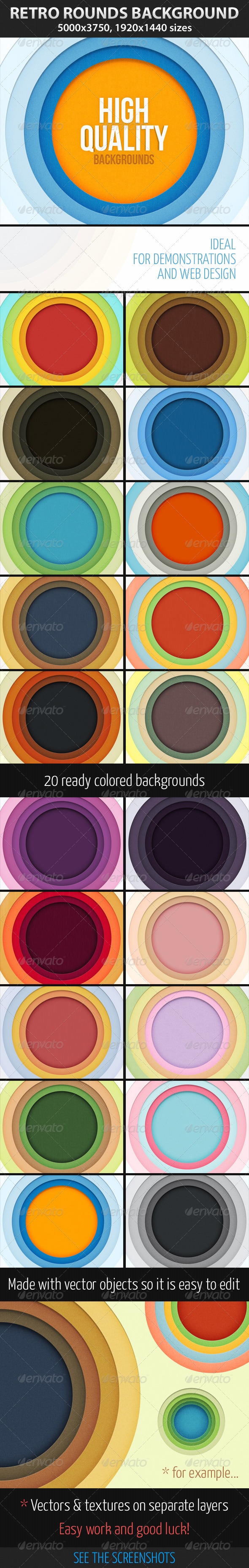 Retro Rounds Background