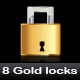 Gold and silver lock Gold and silver lock - GraphicRiver Item for Sale