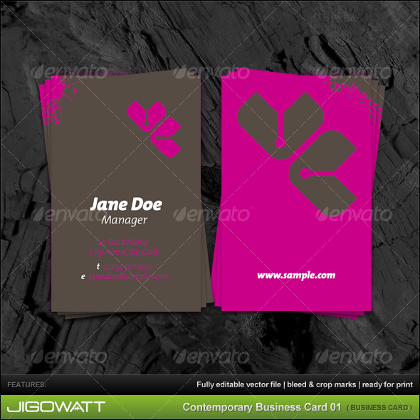 Contemporary Business Card - Creative Business Cards