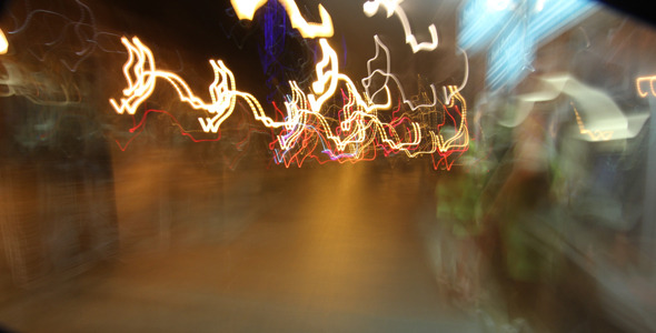Walking Downtown At Night Time-Lapse Walking Downtown At Night Time-Lapse
